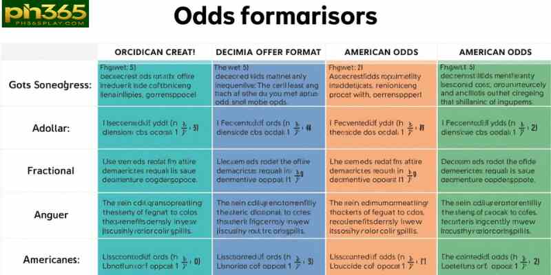 Comparison of decimal, fractional and American formats in odds betting interface